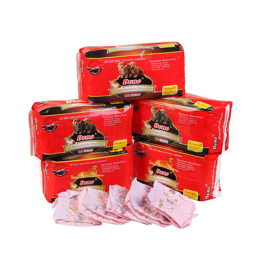 Disposable Diapers Pet Supplies Changing Pads Product information: Material: non-woven fabric Specifications: Style: XXS 1~2kg.20PCS XS 2~3kg.18PCS S 3~5kg.16PCS M 5~8kg.14PCS L 7~10kg.12PCS XL 10~15kg.10PCS XXL 12~25kg.8PCS Dog Diapers