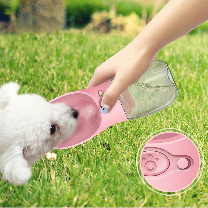 PetEasy Bottle Overview : - Made of environmental-friendly material. - Anti-bacterial material, safe, and healthy. - One-touch waterproof button, easy to use. - Food grade plastic material, very durable. - Lightweight bottle, you can take it outside easil