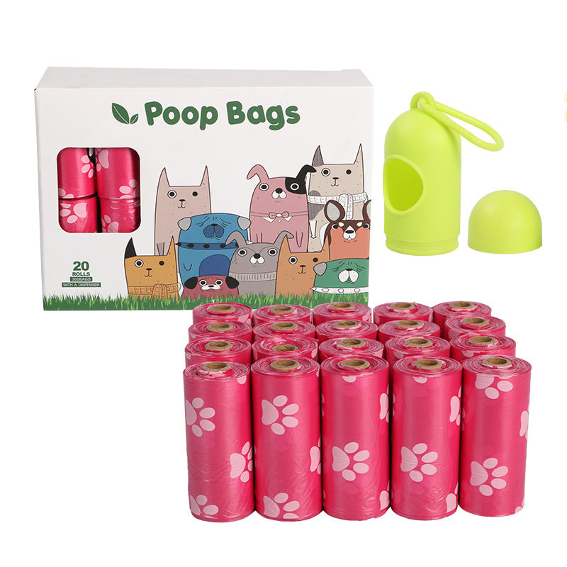 WalkClean Poop Bags Product information: Style: Continuous roll Material: HDPE+EPI Specification: 23*33cm/ 15 pieces per roll Epi degradation: fission and degradation about 2 years after being discarded in the soil Material: EPI+HDPE Thickness: 0.01mm=1 w