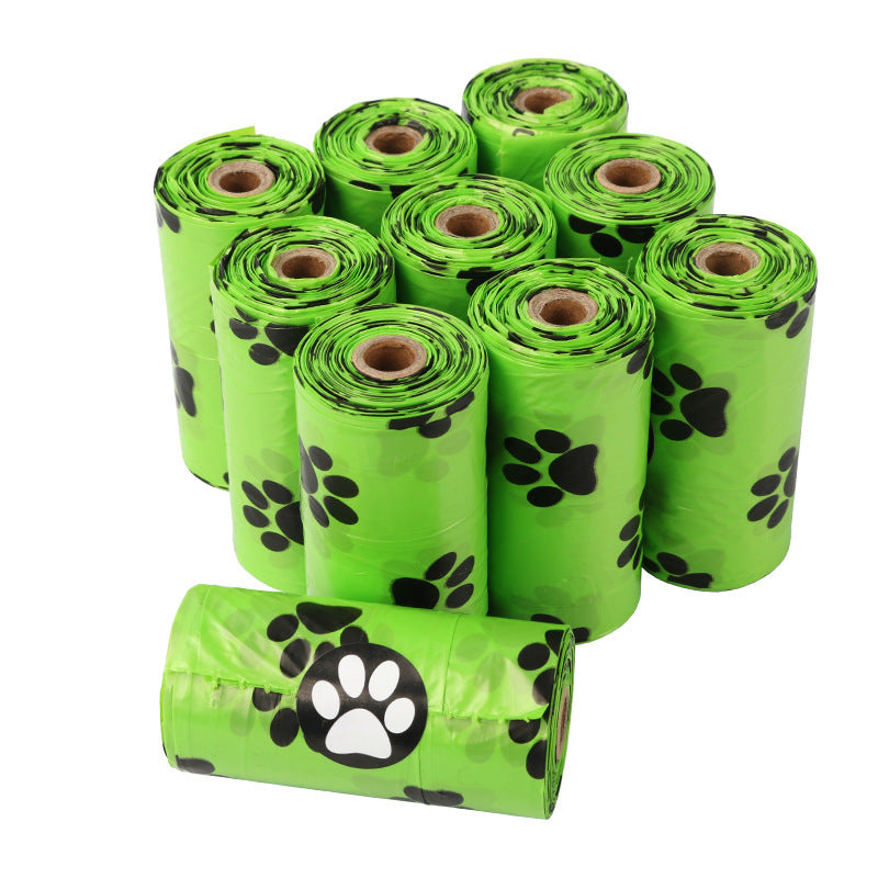 WalkClean Poop Bags Product information: Style: Continuous roll Material: HDPE+EPI Specification: 23*33cm/ 15 pieces per roll Epi degradation: fission and degradation about 2 years after being discarded in the soil Material: EPI+HDPE Thickness: 0.01mm=1 w