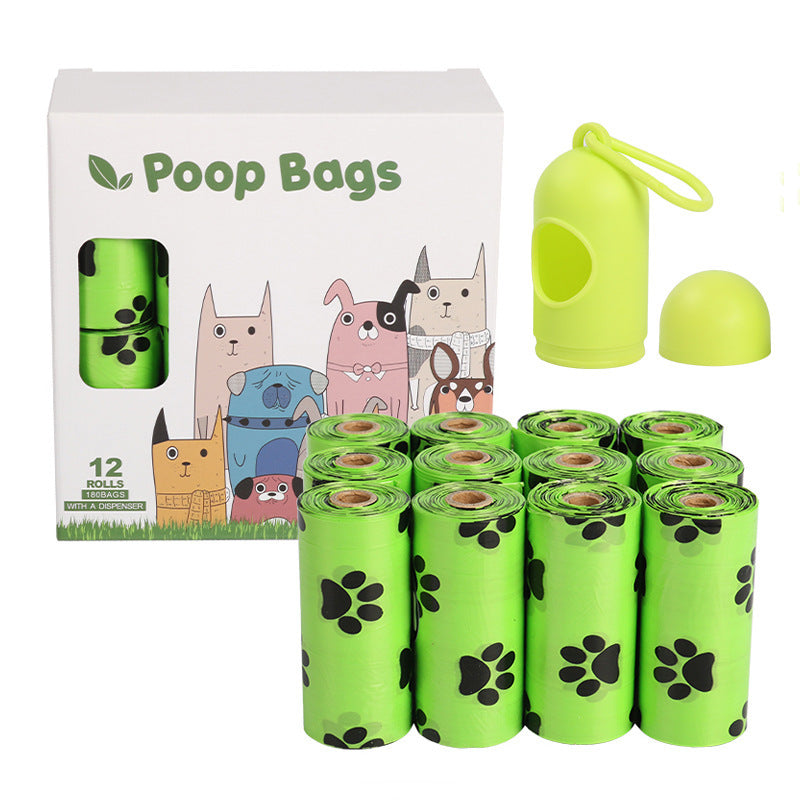 WalkClean Poop Bags Product information: Style: Continuous roll Material: HDPE+EPI Specification: 23*33cm/ 15 pieces per roll Epi degradation: fission and degradation about 2 years after being discarded in the soil Material: EPI+HDPE Thickness: 0.01mm=1 w