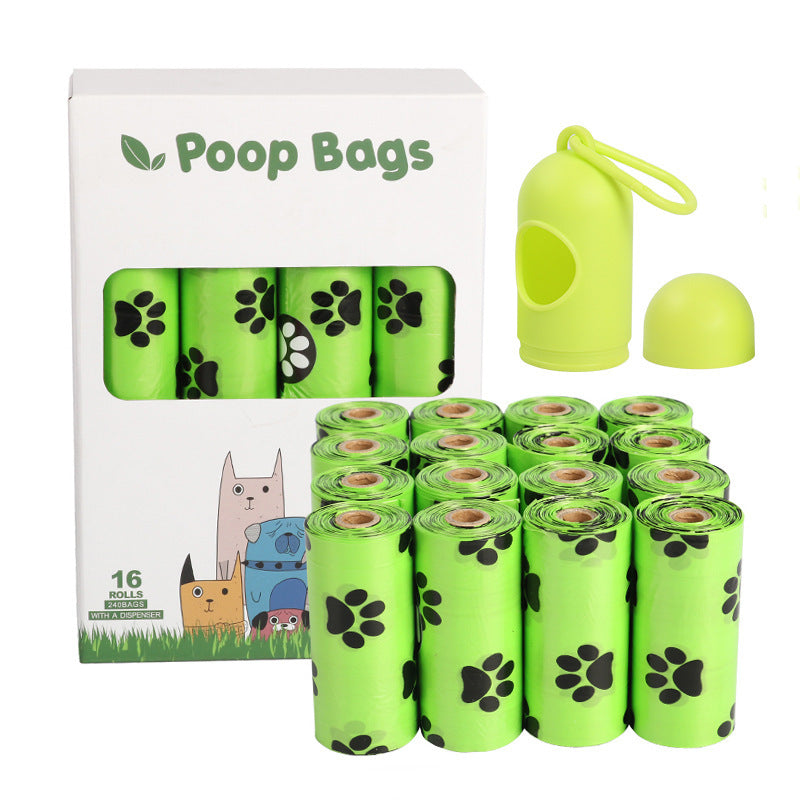 WalkClean Poop Bags Product information: Style: Continuous roll Material: HDPE+EPI Specification: 23*33cm/ 15 pieces per roll Epi degradation: fission and degradation about 2 years after being discarded in the soil Material: EPI+HDPE Thickness: 0.01mm=1 w