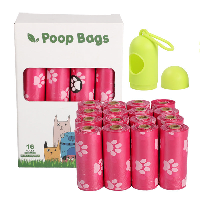 WalkClean Poop Bags Product information: Style: Continuous roll Material: HDPE+EPI Specification: 23*33cm/ 15 pieces per roll Epi degradation: fission and degradation about 2 years after being discarded in the soil Material: EPI+HDPE Thickness: 0.01mm=1 w