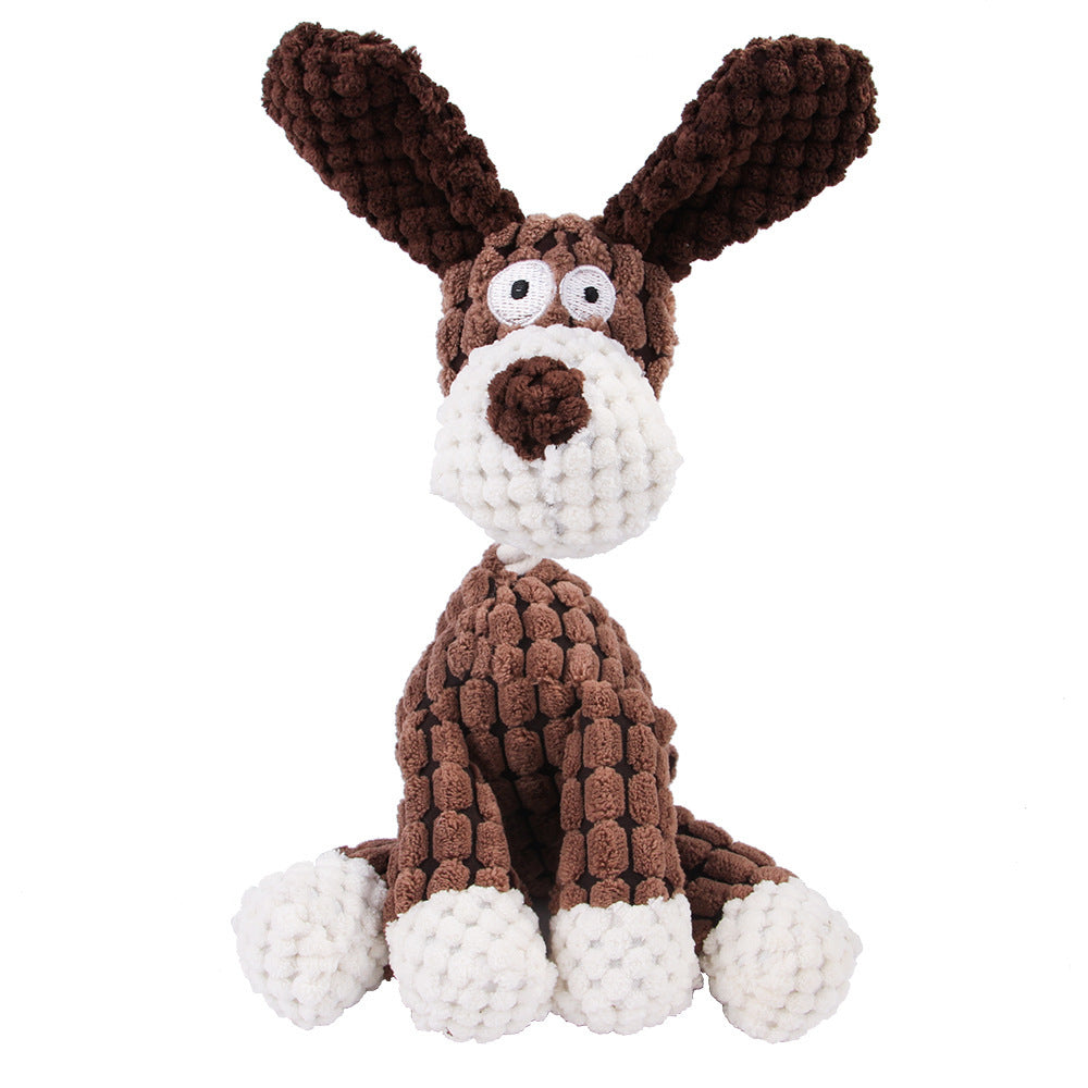 Donkey Plush Chew Toy – Squeaky & Fun for Puppies Overview: 100% brand new and high quality. It's a good gift for your pet. hours of fun for you and your dog. Product Information: Product category: pet toys material: plush Specifications: white, brown, gr