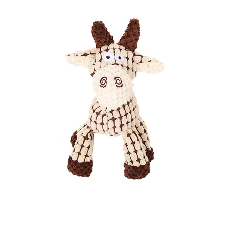 Donkey Plush Chew Toy – Squeaky & Fun for Puppies Overview: 100% brand new and high quality. It's a good gift for your pet. hours of fun for you and your dog. Product Information: Product category: pet toys material: plush Specifications: white, brown, gr