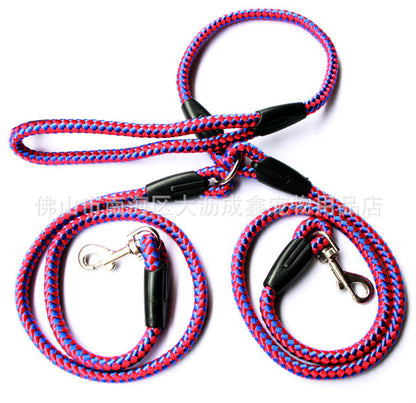 DuoLead Overview: HEAVY DUTY - Our Strong and heavy duty leash is constructed from high-quality real mountain climbing nylon rope. Made with strongest 1/2 inch diameter rock climbing rope and very durable metal clip hook for you and your dog safe. REFLECT