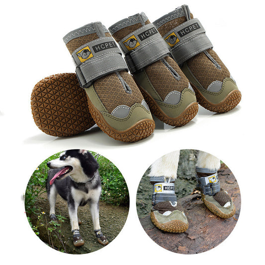 BreezePaws™ Summer Dog Shoes Product Information ： Material rubber Color gray black, brown, orange, cyan, red, customized Size 1#,2#,3#,4#,5#,6#,7#,8# Have licensable own brand Function Breathable, non-slip, wear-resistant style: Casual Packing list: A Pa