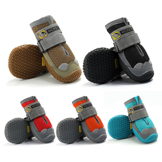 BreezePaws™ Summer Dog Shoes Product Information ： Material rubber Color gray black, brown, orange, cyan, red, customized Size 1#,2#,3#,4#,5#,6#,7#,8# Have licensable own brand Function Breathable, non-slip, wear-resistant style: Casual Packing list: A Pa