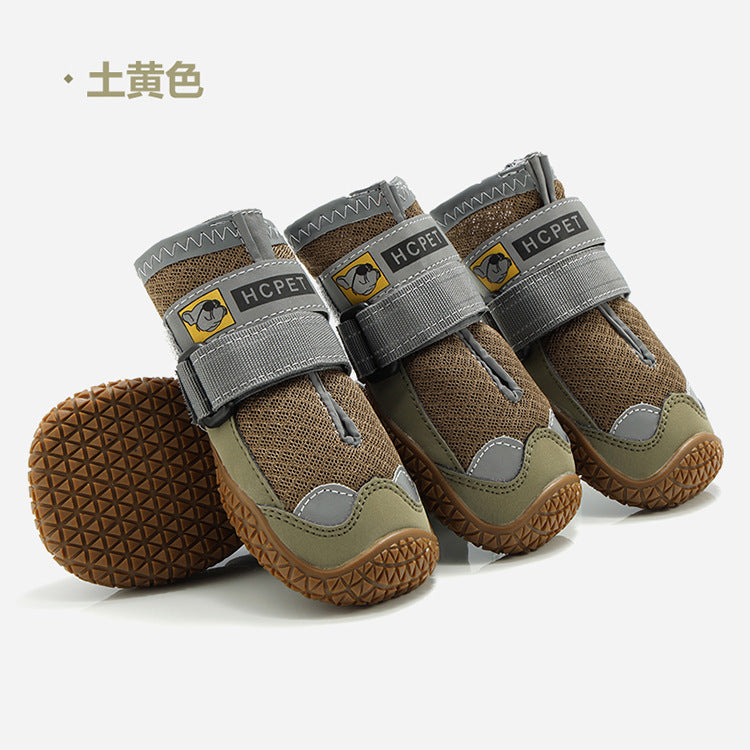 BreezePaws™ Summer Dog Shoes Product Information ： Material rubber Color gray black, brown, orange, cyan, red, customized Size 1#,2#,3#,4#,5#,6#,7#,8# Have licensable own brand Function Breathable, non-slip, wear-resistant style: Casual Packing list: A Pa