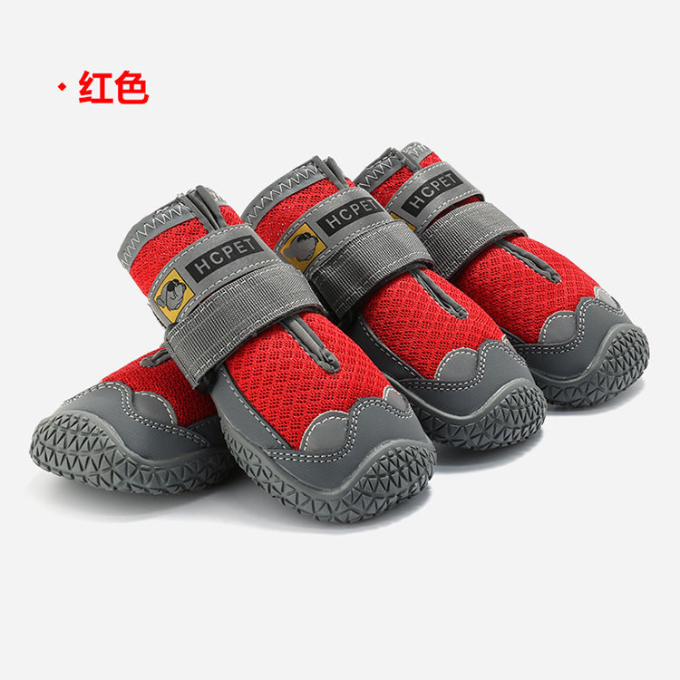 BreezePaws™ Summer Dog Shoes Product Information ： Material rubber Color gray black, brown, orange, cyan, red, customized Size 1#,2#,3#,4#,5#,6#,7#,8# Have licensable own brand Function Breathable, non-slip, wear-resistant style: Casual Packing list: A Pa