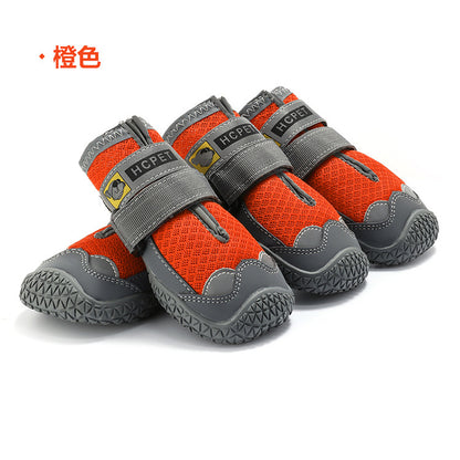 BreezePaws™ Summer Dog Shoes Product Information ： Material rubber Color gray black, brown, orange, cyan, red, customized Size 1#,2#,3#,4#,5#,6#,7#,8# Have licensable own brand Function Breathable, non-slip, wear-resistant style: Casual Packing list: A Pa