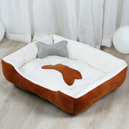 TeddyHaus™ Large Pet Kennel Product information Material: Cloth Color: grey, brown Applicable object: Dog Size Information 50x40cm，60x45cm，70x55cm，80x60cm，90x70cm Packing list Pet bed*1 Dog Kennels & Runs