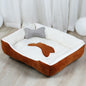 TeddyHaus™ Large Pet Kennel Product information Material: Cloth Color: grey, brown Applicable object: Dog Size Information 50x40cm，60x45cm，70x55cm，80x60cm，90x70cm Packing list Pet bed*1 Dog Kennels & Runs