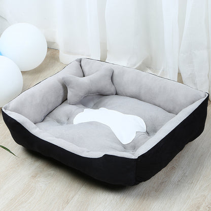 TeddyHaus™ Large Pet Kennel Product information Material: Cloth Color: grey, brown Applicable object: Dog Size Information 50x40cm，60x45cm，70x55cm，80x60cm，90x70cm Packing list Pet bed*1 Dog Kennels & Runs