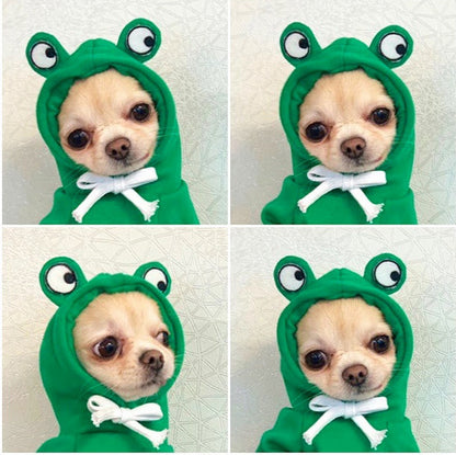 Winter Fleece Pet Hoodie – Adorable Fruit Design for Small Breeds Overview: 1. The material is soft and comfortable, enough to keep warm so that your pet looks more attractive and stylish! 2. Fruit design to make your puppy more cute, which will help redu