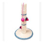 Handmade Wooden Cat Teaser – Fun Stick & Mouse Toy Product name: Solid wood funny cat stick toy Product material: solid wood hemp feather rope bell Feathers & Teasers