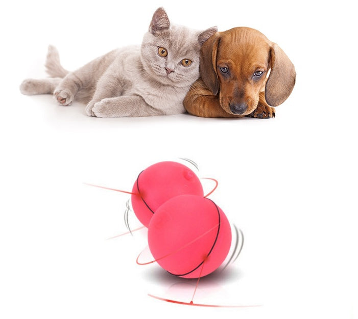 GlowChase Describe: 1. Two color mode design, unique red light mode and colorful light change mode, attract your kitten at any time. This cat toy has bells and feathers, which can stimulate the cat's hunting instinct. 2. Built-in cat's favorite catnip: Th
