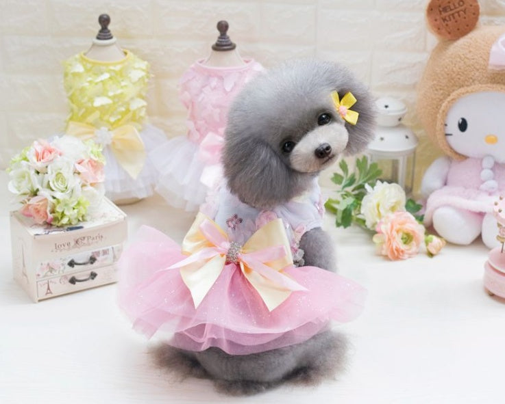 PawTutu™ – Summer Princess Dress for Small Dogs Let your furry fashionista shine in the PawTutu™ Princess Dog Dress – the perfect spring and summer outfit for small dogs who love attention and elegance. Adorable Design: Features a soft mesh tutu skirt and