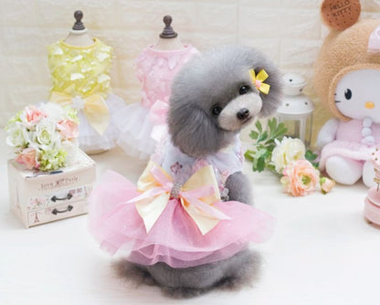 PawTutu™ – Summer Princess Dress for Small Dogs Let your furry fashionista shine in the PawTutu™ Princess Dog Dress – the perfect spring and summer outfit for small dogs who love attention and elegance. Adorable Design: Features a soft mesh tutu skirt and