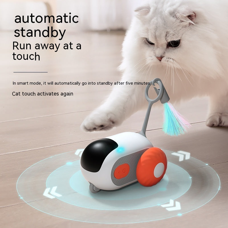 USB Smart Cat Car – Remote Toy for Active Indoor Cats Crazy-Joy Remote Control Car Cat Toy – Hunt, Chase & Play Instincts Unleashed Transform your living room into a feline playground with the Crazy-Joy Car, the ultimate interactive toy that taps into you