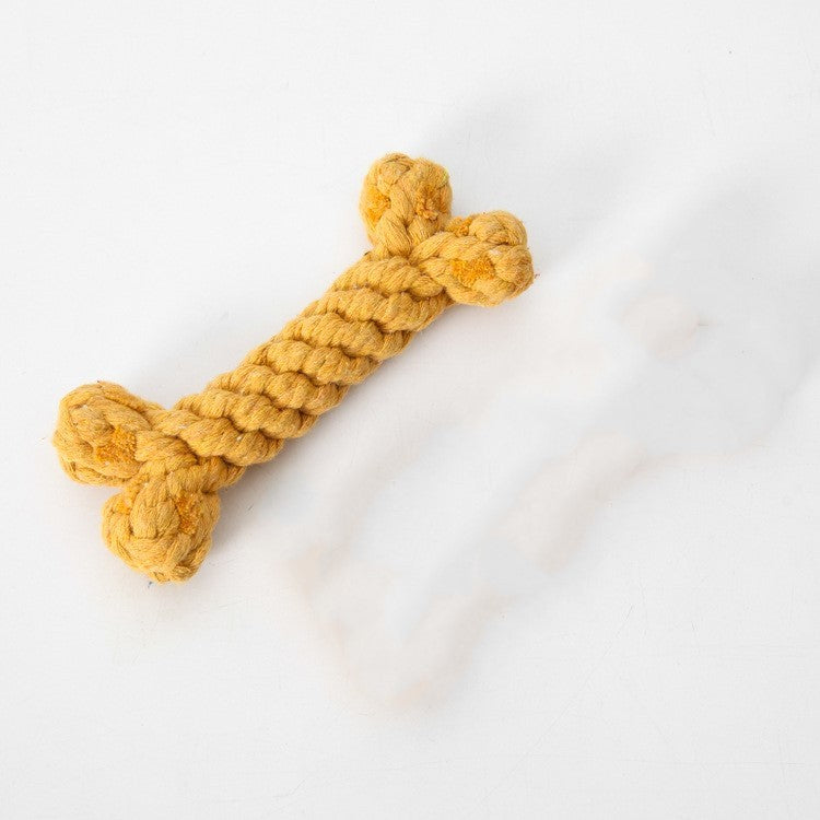 Classic Chew Bone – Safe Play Toy for Dogs Product category: knot toys Material: cotton rope Purpose: pet toy dog toy bone Function: bite resistant Size: around 15cm Dog Toys