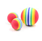 Play Bubble Specification: Model: Cat Dog Play Toy Ball Material: EVA Foam Size: 4.2 cm , 6.3cm Suit for : 3.5cm and 4.2cm for Cat , 6.3cm for Dog Package Included: 2X Pet Toy Balls Feature: 1, Made with non-toxic high quality EVA material, 100% safe for