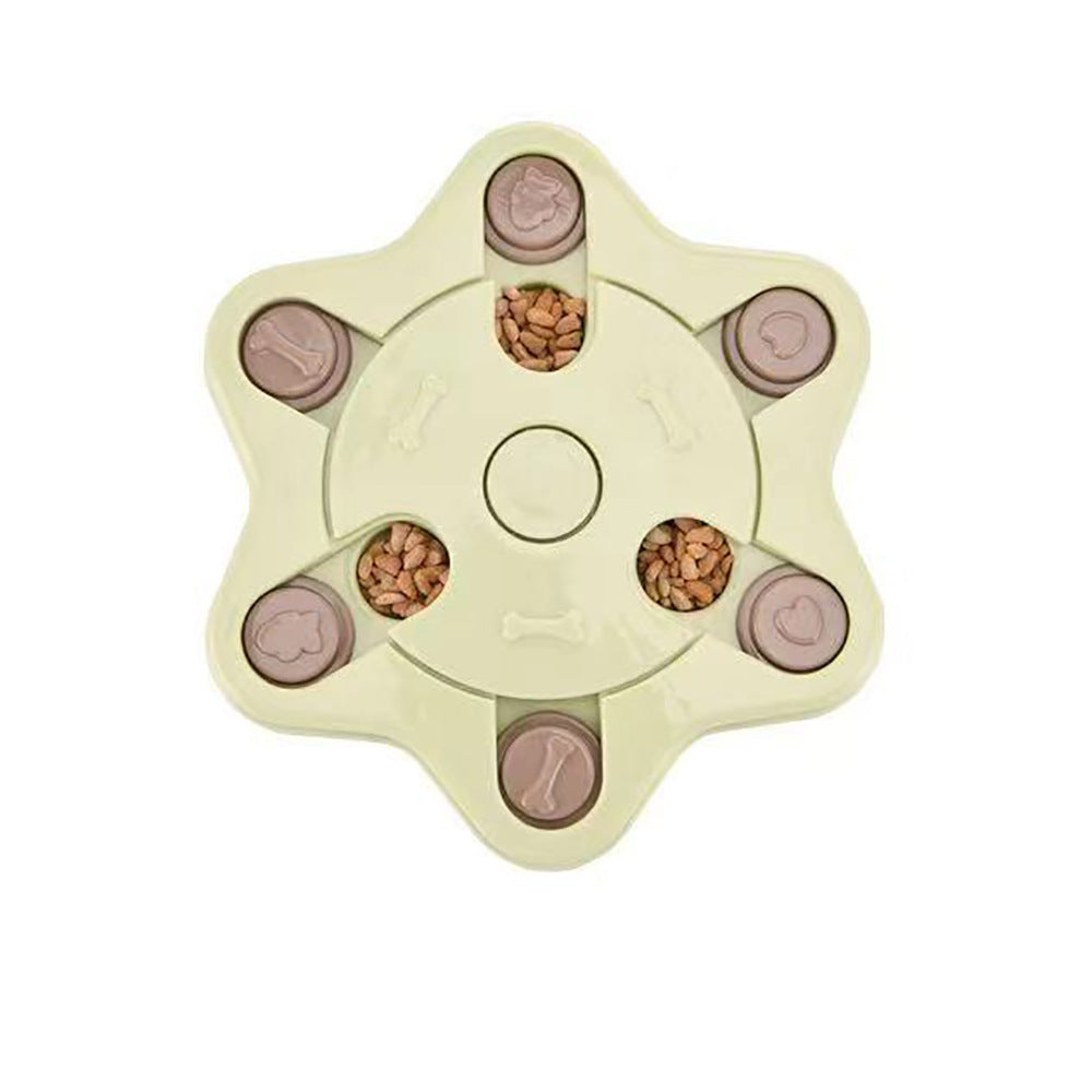 BrainPaw Puzzle Feeder Overview: - Made of safe and non-toxic quality material, it's wear-resistant, resistant to bite, not easy to age. - The pet puzzle feeder toy is easy to clean and durable. - It can slow down feeding to prevent overeating and help to