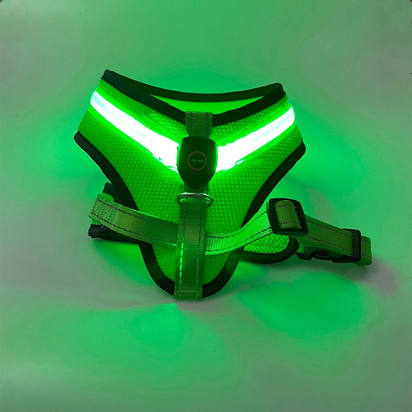 GlowGuard LED Harness Overview: 1. Charging, USB data cable can be directly charged, lasting, long standby. Don't worry about the battery without electricity, frequent buying batteries. 2. There are many styles, multiple colors for you to choose, fashion