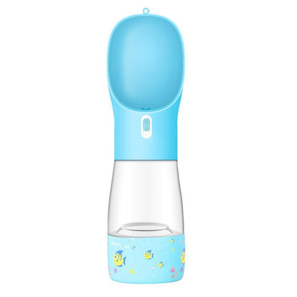 PawTrio Travel Cup Product Information: Material: Plastic Color: blue, pink, green, grey Size: 25.5x7x7cm Weight: 180g Capacity: 458ml Features: Plastic material for human use, high-temperature resistance, no deformation when filled with hot water Large o