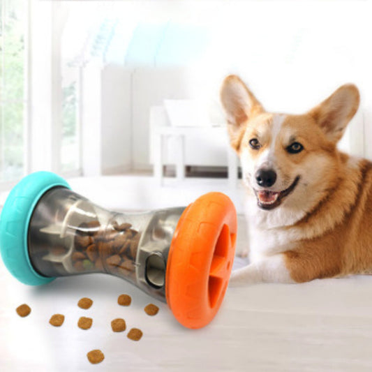 SnackLeak™ – Bite-Resistant Treat Ball for Dogs & Cats Overview: Activates the dog’s instincts & offers a healthy activity. Your dog will be motivated by the sight & sound of food on the device. ur pet feeder helps calm hyperactive dogs thru focused stimu