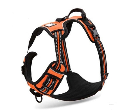 TrueFit Reflective Harness Overview: Two safety belt connection points: the aluminum alloy D-ring on the back of the safety belt and the stainless steel O-ring on the front of the safety belt. Ergonomic design: easy to open and easy to close. Reduce the r