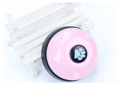 Pet Bell Trainer Describe: 100% brand new and high quality Bright colors, attract the attention of cats and dogs, sturdy and bite resistant, mechanically perfect, no battery required. Ring the bell to eat, ring the bell to urinate, develop intelligence, i