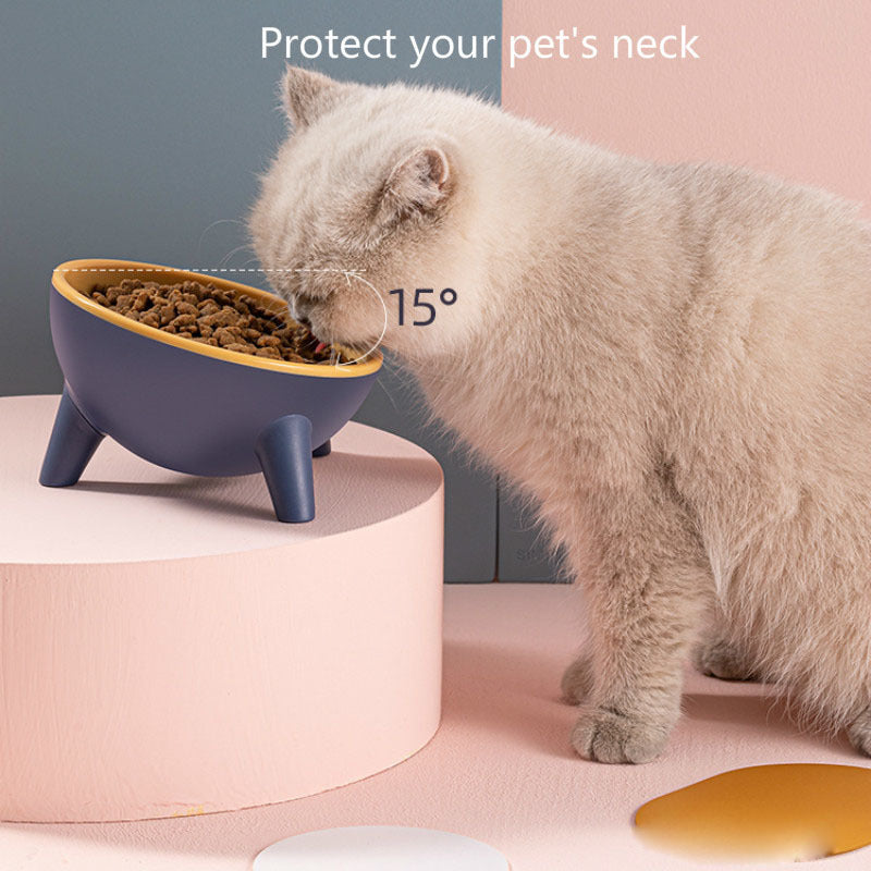 FurDine Colorful Feeder Overview: 1. Tough daily, the naughty master can't break Food grade material, safe and non-toxic, high-temperature resistance, high material hardness, not fragile compared to ordinary ceramic cat bowls 2. 15° tilt design, it’s not