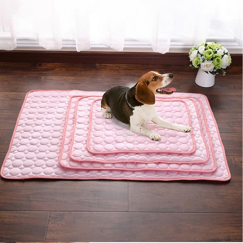 Cooling Ice Silk Pet Bed – Summer Nest for Dogs & Cats Overview: 1. Cool, comfortable, durable and pet-friendly 2. Provide instant cooling effect 3. Suitable for pets of all sizes 4. Use this simple and effective pet cooling pad to help your pet withstand