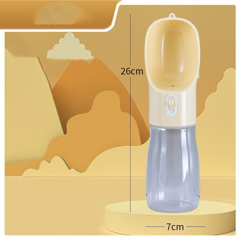 PawTrio Travel Cup Product Information: Material: Plastic Color: blue, pink, green, grey Size: 25.5x7x7cm Weight: 180g Capacity: 458ml Features: Plastic material for human use, high-temperature resistance, no deformation when filled with hot water Large o