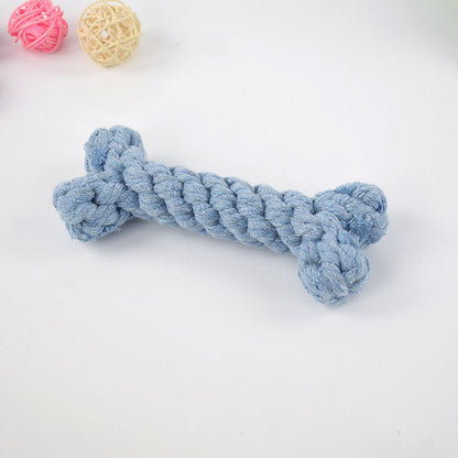 Classic Chew Bone – Safe Play Toy for Dogs Product category: knot toys Material: cotton rope Purpose: pet toy dog toy bone Function: bite resistant Size: around 15cm Dog Toys