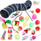 PlayKit™ – Cat Tunnel & Toy Set for Endless Fun Product information: Color: B99501,B99502,B99503,B99504,B99505 Specifications: 22-piece set (random color of accessories) Material: Polyester Import or not: no Category: Pet Toys Packing list: Pet toy set *1