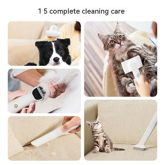 PawGroom Pro™ – 3-in-1 Pet Vacuum, Trimmer & Hair Care Tool Transform pet grooming into a clean, easy experience with the PawGroom Pro™ – a multifunctional grooming vacuum that trims, conditions, and cleans up pet hair in one step. 3-in-1 Functionality: C
