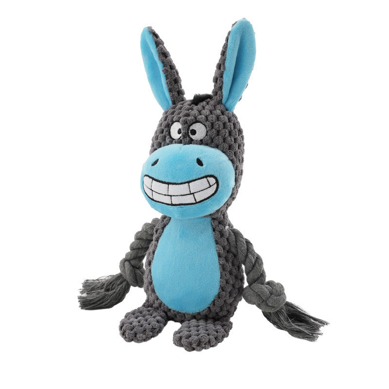 Plush Rope Tug Toy – Squeaky & Fun Training for Dogs Overview: 100% brand new and high quality. It's a good gift for your pet. hours of fun for you and your dog. Product Information: Color: hippo Material: Plush Category: Pet Toys Packing List: Plush toy