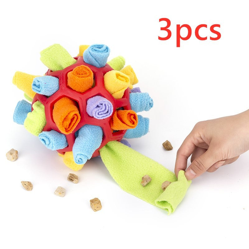 SniffFun™ Product information: Product category: Sniff toys Material: fleece+TPR rubber Specification: fried ball Color: red sphere rainbow color, green sphere rainbow color, white red green Christmas, pink purple, blue, unicorn color, white yellow orange