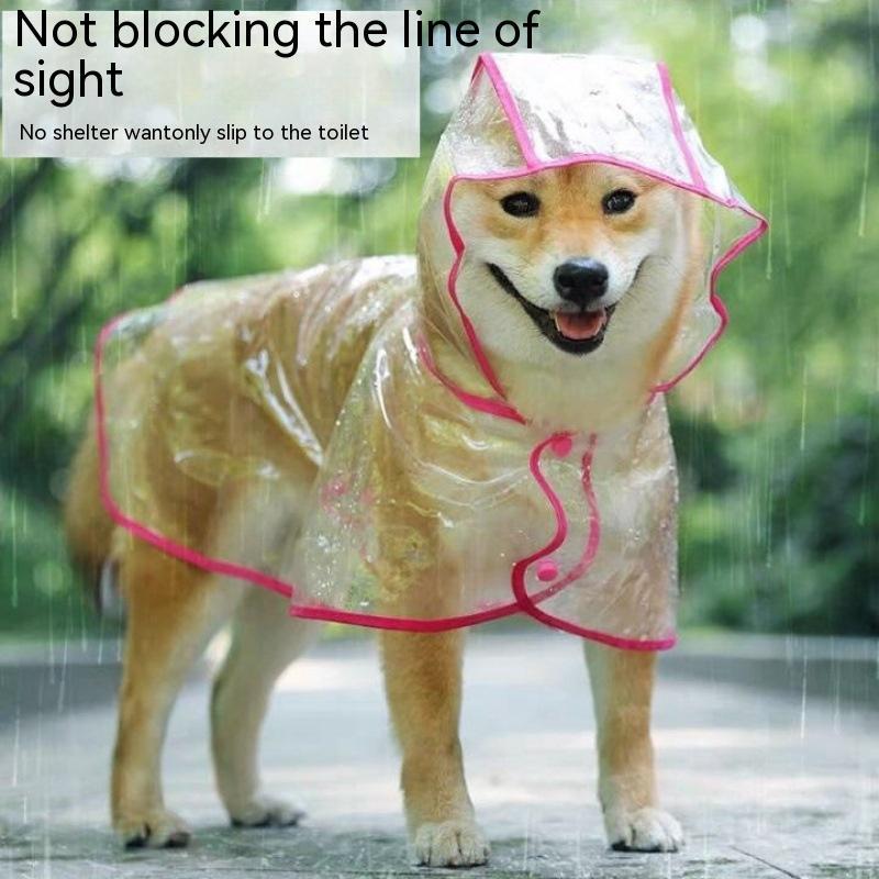 TinyDrip™ Dog Raincoat Product information: Name ：Raincoat Material ：Plastic Size: Packing list: Raincoat * 1 Product Image: Pet Rain Coats