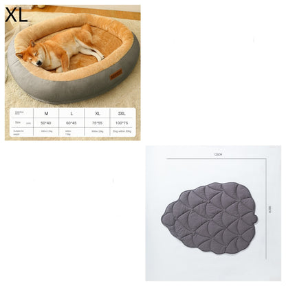 WarmiePaws™ Cozy Bed Product Details: Material: Cotton Product Category: Bed Specifications: M [size 50*40cm] (recommended for pets within 5 catties), L [size 60*45cm] (recommended for pets within 15 catties), XL [size 75*55cm] (recommended for pets withi