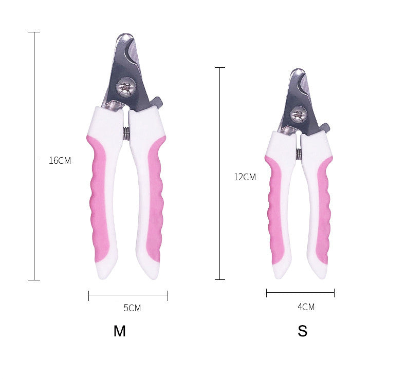ClipMate Pet Nail Clippers Overview: 1. One-step cut: Pet nail clippers made of high-quality stainless steel sharp blades are strong enough to clamp the pet's nails quickly and cleanly with only one cut. The half-moon design is more suitable for pet nail