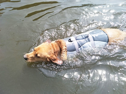 AquaPaw Safety Vest Material: Polyester Product category vest Applicable gender Color Rose Red, Silver Grey Size XS, S, M, L Pet Safety Vests