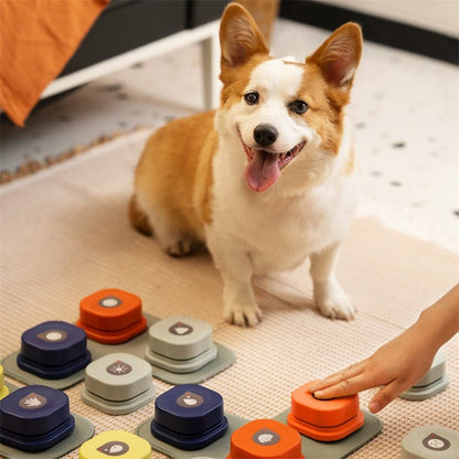 Recordable Pet Talking Buttons – 4 Colors, Fun & Easy Communication Overview: Durable Material: This dog communicator is made of high-quality ABS plastic material, which is environmentally friendly and durable, and you can use it for a long time. Easy to