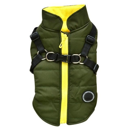 Dog Zipper Jacket – Easy Wear & Comfortable Fit 1. Made of high-quality fabric, it is comfortable and skin-friendly, making your pets be willing to wear. 2. The thick vest can keep your dogs warm, which is suitable for autumn and winter. 3. The zipper des