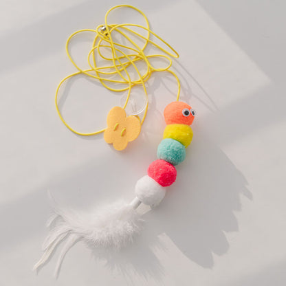 HangMouse™ Product information: Product name: Swing cat toy Specifications: about 2 meters in length Product material: feather, elastic rope, polyester ball, sticky hook, etc. Packing list: Funny cat stick*1 Cat Toys