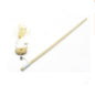 Handmade Wooden Cat Teaser – Fun Stick & Mouse Toy Product name: Solid wood funny cat stick toy Product material: solid wood hemp feather rope bell Feathers & Teasers