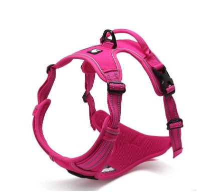 TrueFit Reflective Harness Overview: Two safety belt connection points: the aluminum alloy D-ring on the back of the safety belt and the stainless steel O-ring on the front of the safety belt. Ergonomic design: easy to open and easy to close. Reduce the r