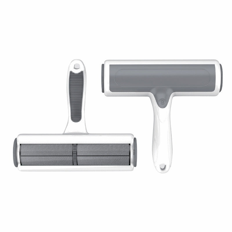 FurSwipe™ 2-Way Lint Roller Product information: Color: green (boxed), Lake Blue (blister), Gray White (blister) Material: ABS TPR polyester brush Specification: Lent remover Packing list: Sticky brush*1 Product Image: Lint Rollers